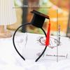Tarjeta creativa para pastel con gorro de médico de graduación de 2023, para examen de ingreso a la universidad, diadema con clip para fiesta de graduación, decoración para pastel