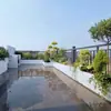 Caixa de Flores de Aço Inoxidável para Exterior Feita Sob Medida Combinação de Vasos de Flores de Ferro para Varanda Canteiro Retangular para Grade de Terraço