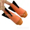 Cohete de Juguete Naranja de EVA para Niños con Ala de Cola Cohete de Algodón Perlado Modelo de Cohete de EVA
