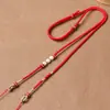 Cordón Tejido a Mano para Colgante de Jade 2 mm para Hombres y Mujeres Accesorio de Joyería Esmeralda Cordón Ajustable Cordón Sencillo para Collar con Colgante de Jade