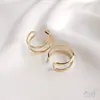 Alambre de Cobre Conservador de Color Rellenado de Oro de 14K Doble Hilo Anillo de Doble Aro Base Enrollada con Cuentas Anillo de Doble Aro Accesorios Hechos a Mano para Bricolaje