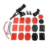 Adecuado para cámara deportiva GOPRO DJI, soporte de mentón para casco de motocicleta, brazo de ajuste multidireccional, soporte alargado