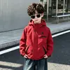 Chaqueta cortavientos para niño, colección otoño 2026, ropa de exterior para niños, estilo coreano engrosado, diseño tres en uno desmontable
