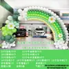 Paquete de Arco de Globos Estilo Bosque Verde Camping Centro Comercial Escuela Jardín de Infancia Aniversario Tienda Celebración Apertura de Tienda Decoración de Cumpleaños