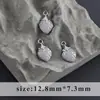Chapado en Rodio Exquisito Dulce Mori Conjunto de Circonio Reno de Navidad Gatito Ángel Colgante diy Accesorios para Joyería