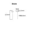 Plata Esterlina 925 Soporte para Perla Medio Agujero Aguja para Oreja Soporte para Arete Placa de Cuentas Accesorios DIY Aguja de Cuenco Soporte Vacío Material Hecho a Mano Perla Adhesiva