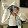 Estilo Calle Harajuku Otoño e Invierno Transfronterizo Versátil Estampado Personalizado Y2K Streetwear Unisex Sudadera con Cremallera de Doble Cara