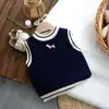 Chaleco de punto para niños, cálido para primavera, otoño e invierno, forrado de felpa y engrosado, estilo pullover, adecuado para niños, y se puede usar como capa base, suéter de punto para niños mayores
