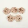 Exquisite Novo Poliéster de 3cm com Flor de Rosa Acessórios para Roupas Flor Decorativa DIY Adorno de Cabeça Acessórios de Cabelo Acessórios para Roupas