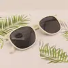 Gafas de Sol Nuevas 2025 Moda Europea y Americana Tachuelas de 2 Puntos Gafas de Sol de Moda para Mujer Viajes de Influencer Gafas de Sol Estilo Callejero