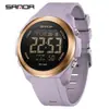 Reloj Deportivo Sanda Más Vendido Resistente al Agua Multifunción Cuenta Regresiva Reloj Digital para Estudiantes de Secundaria Reloj con Despertador Luminoso de Colores
