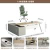 Mesa de escritório Mesa do chefe Simples Mesa Executiva Moderna Presidente Gerente Mesa Boss Mobiliário de escritório