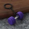 Nuevos Accesorios para Llavero con Colgante de Mancuerna Metálica de Yoga Charms Accesorios Deportivos Periféricos Regalos Pequeños Culturales y Creativos Transfronterizos