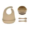Amazon Vajilla de Silicona Ventosa Madre Bebé Tazón para Comida de Bebé Cuchara Silicona de Grado Alimenticio Cuchara para Comer traje