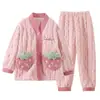Pijama para Niños 2026 Nuevo Estilo Otoño e Invierno Coral Fleece para Niñas Forro Polar para Niñas Ropa de Dormir de Franela de Invierno para Niños Grandes