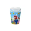 Platos de Papel para Fiesta de Cumpleaños de Mario, Servilletas de Papel, Manteles, Set de Fiesta Temática de Juegos de Mario Más Vendido en Amazon