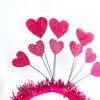 Exclusivo de Amazon Transfronterizo Nueva Diadema para el Día de San Valentín Fiesta Fiesta Boda Festiva Gran Rosa Roja Corazón Rojo Diadema