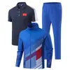 Conjunto de tres piezas con logo estampado de estilo nacional, ganador de premios, para primavera y otoño, nuevo, talla grande, traje deportivo para padres e hijos, cárdigan, ropa casual
