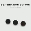 Botones de Metal y Resina de Moda Color Degradado Doble Botón Pequeño Botones para Tops de Hombre y Mujer Cárdigan Suéter Botones de Camisa