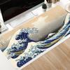 Alfombrilla de ratón extragrande con paisaje de olas del océano personalizado, alfombrilla de ratón estilo japonés, alfombrilla para escritorio de computadora con teclado de oficina, alfombrilla impermeable, venta al por mayor