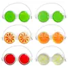 Produto de sucesso de vendas transfronteiriço: Máscara de gelo para olhos de fruta em PVC, bolsa de gelo, máscara de compressa fria para olhos, tapa-olho de desenho animado fofo, personalizado de fábrica