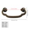 Jingmao, nuevo tirador chino antiguo de aleación de zinc para cajón de armario, tirador para puerta de armario, tirador para joyero