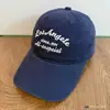 Gorra de Béisbol Bordada Estilo Coreano Los Ángeles de Alta Calidad con Visera Ancha, Hace que la Cara Parezca Más Pequeña, Adecuada para Circunferencia de Cabeza Grande, Gorra para Sombrear al Aire Libre