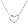 Popular Collar de Amor Hueco Transfronterizo para Mujer, Accesorios Respetuosos con el Medio Ambiente, Moderno y Versátil, Collar de Cadena Clavicular de Alta Gama, Joyería para Hombre