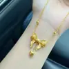 Explosiones del Libro Rojo Collar de Princesa Escapando Cadena para Clavícula de Celebridad de Internet para Mujer Dorado