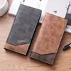 Nueva cartera larga con cremallera para hombre, cartera tipo clutch de negocios para jóvenes, multifuncional con compartimentos para tarjetas de identificación y monedas, cartera de cuero para hombre