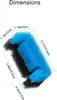 Filtro para Fuente de Gato de Flujo Cruzado Filtro para Fuente de Mascota Parte Superior de Acero Inoxidable Esponja de Espuma para Fuente