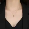 Collar de Proyección Geométrica 'Te Amo' de 100 Idiomas Transfronterizo Moda Europea y Americana Cadena Versátil para Clavícula Colgante para Mujer