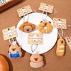 Chaveiro Pingente Capivara de Pelúcia Pão Boneca Fofa Pingente para Mochila Escolar Pequeno Ornamento Boneca Venda por Atacado