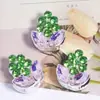 Cuentas Sueltas de Aleación Tridimensional con Forma de Uva y Pedrería, Agujero Recto, para Llaveros de Teléfono, Collares, Cadenas de Bolsos y Accesorios de Joyería DIY