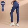 Calça esportiva de ioga sem costura, cintura alta, pêssego, alta elasticidade, levantamento do quadril, justa, respirável, secagem rápida, sem costura, calça fitness para corrida
