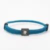 Pulsera de Cuerda de Milán Multicolores con Puntos Transfronteriza Temporada de Graduación Acero Inoxidable Negro Grabado Ajustable Pulsera de Cuerda Trenzada