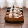 Pantuflas de Algodón Impermeables para Mujer Otoño e Invierno 2025 Nuevas para Casa Interior Suela Gruesa Cálidas Forradas de Felpa Talón de Bolsa Antideslizantes Zapatos de Algodón