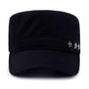 Sombrero de Hombre Sombrero de Copa Plana Sombrero de Copa Plana de Otoño e Invierno Estilo Coreano de Moda Sombrero Militar Sombrero de Sol para Jóvenes Viaje al Aire Libre Cabeza Grande Sombrero de Ejército