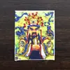 Núcleo de Pintura Thangka Tocado con Oro con Dragón Cinco Ancianos, Dios Amarillo de la Riqueza, Ocho Deidades Guardianas, Núcleo de Pintura Thangka Tocado con Oro, Lienzo Especial para Pintura Thangka