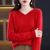 Moda Nueva Primavera y Otoño 2026 Suéter de Punto Holgado de Color Sólido para Mujer Jersey de Manga Larga