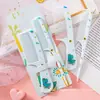 Pente Infantil para Meninas e Bebês, Especial para Não Machucar o Cabelo, Pente Doméstico Fofo de Desenho Animado com Dentes Finos para Meninas com Cabelos Longos e Lisos