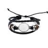 Pulseras de Cuero Punk Retro Transfronterizas Europeas y Americanas Accesorios de Joyería DIY Pulseras Semiacabadas Pulseras con Hebilla Noosa