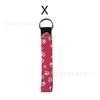 Estuche para labial de traje combinado de mármol en stock llavero estuche para labial de material de buceo llavero colgante para labial de coche