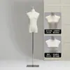 Tienda de Ropa Modelo Femenino Estante Vestido de Novia Ventana Maniquí Falso Modelo Femenino de Medio Cuerpo Accesorios Soporte de Exhibición Cuerpo Completo