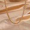 Joyería Zhuang Shengsheng, collar de diseño de nicho, chapado en oro y cobre, estilo retro, con cadena cubana chapada en oro para mujer.