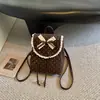 2026 Nuevo Bolso de Doble Hombro con Lazo Dulce Mochila Linda de Moda Tendencia Estilo Coreano Bolso de Mano con Personalidad