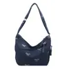 Bolso de Hombro Estilo Nuevo con Lazo, Tela de Mezclilla, Gran Capacidad, Nuevo Bolso de Moda Versátil Casual para Viajes, Disponible para Venta al por Mayor