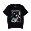 Camiseta com Estampa de Padrão Attack on Titan Anime Japonês Algodão Puro Moda de Rua Harajuku Verão Top Masculino e Feminino