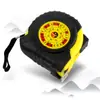 Cinta métrica Regla Luban Regla Feng Shui Yin Yang 5.1m Carpintería Hogar Medición Cinta métrica de acero Caja de reglas Telescópica Ampliada