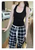 Nuevo Chaleco Caliente de Chica 2025 con Cuello Halter sin Mangas Cepillado para Mujer para Usar Afuera en Otoño e Invierno y como Camiseta de Tirantes Interior